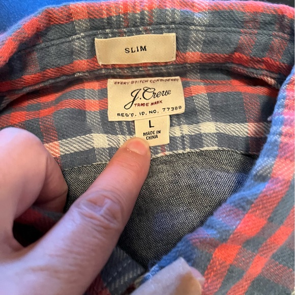 J Crew chambray-lined flannel - Picture 2 of 5